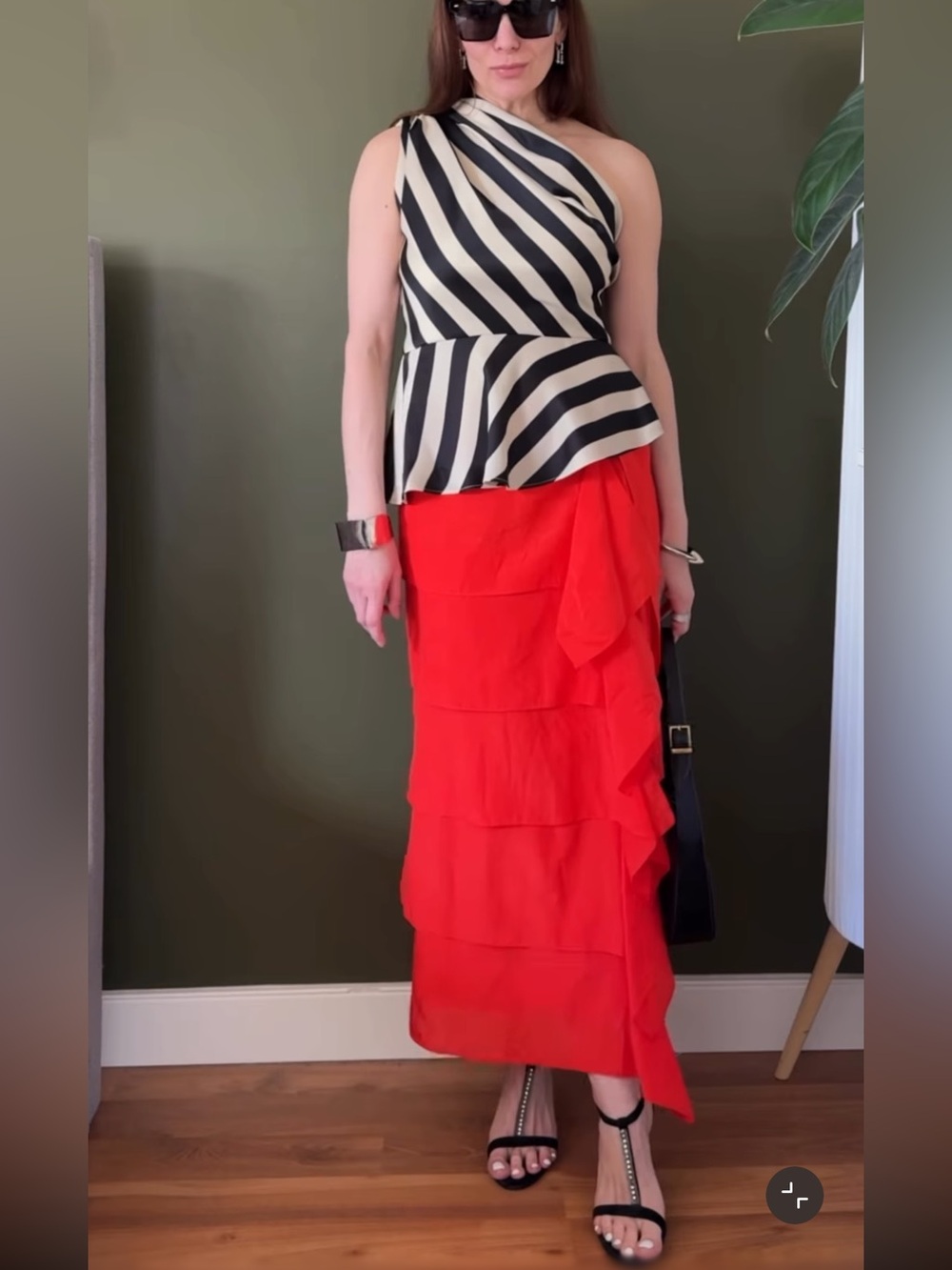 ZARA RUFFLE SKIRT - Picture 9 of 15